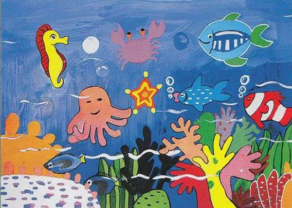 探索海底世界儿童画