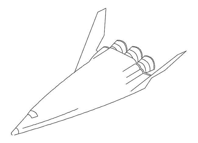 航天飞机交通工具 航天飞机交通工具简笔画