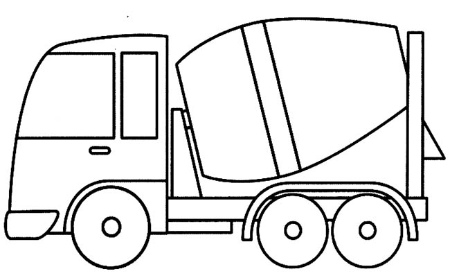 水泥罐车交通工具水泥罐车交通工具简笔画