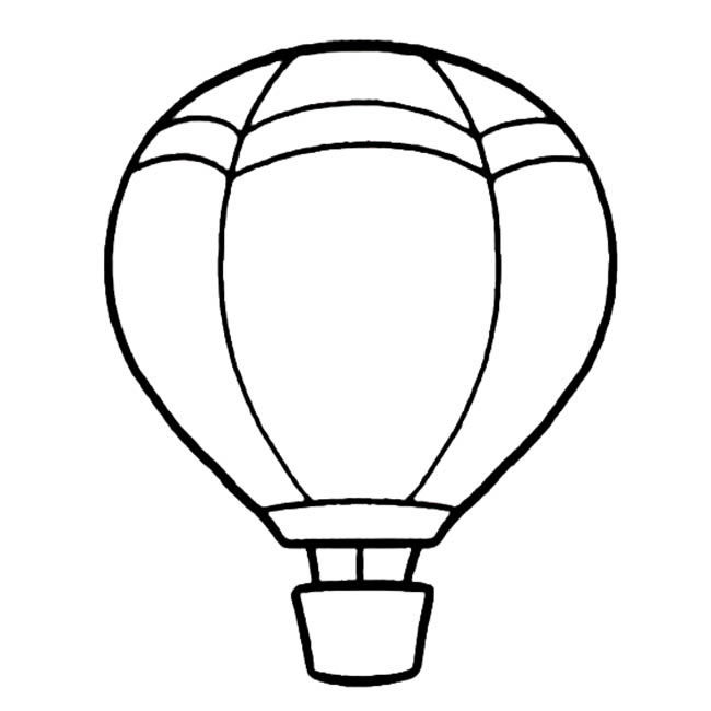 热气球交通工具热气球交通工具二简笔画