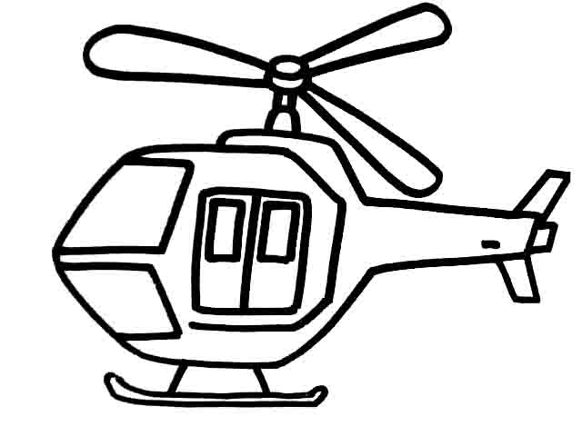 直升机 各种直升机预览简笔画
