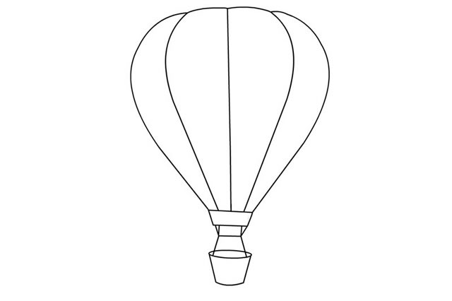 的热气球素材简笔画