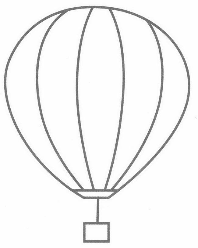 热气球热气球分解图教程简笔画