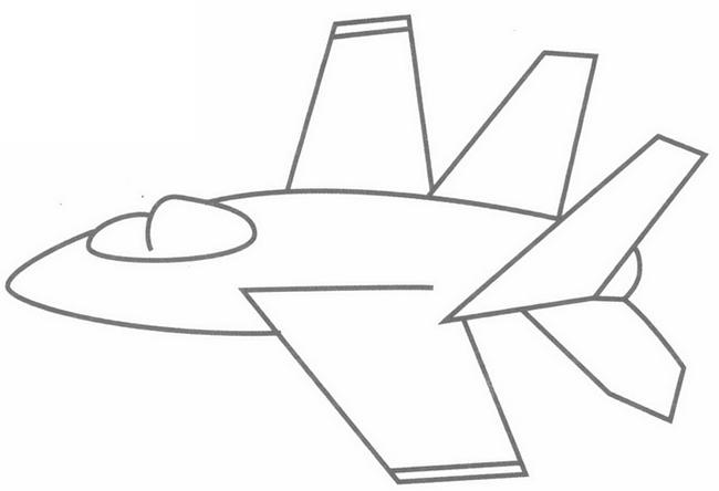 战斗机分解教程歼击机战斗机简笔画
