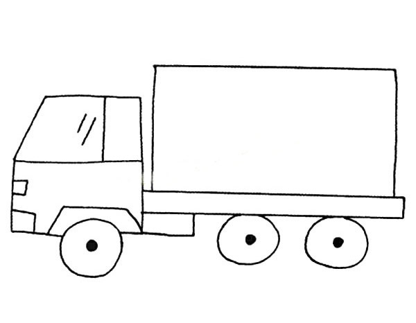 大货车简单的大货车简笔画