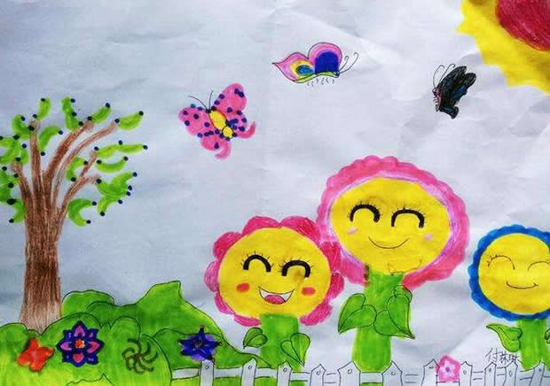 小学生关于春天的儿童画简单又漂亮