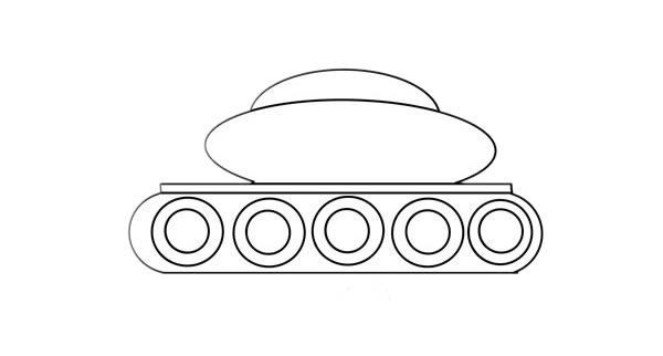 坦克画法卡通坦克简笔画