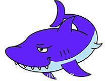 简单的鲨鱼凶狠画法 图解简笔画怎么画步骤教程