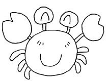 螃蟹图解 螃蟹简笔画怎么画步骤教程