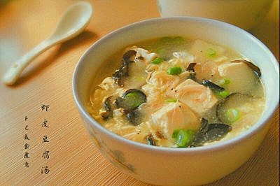 虾皮豆腐汤的做法步骤
