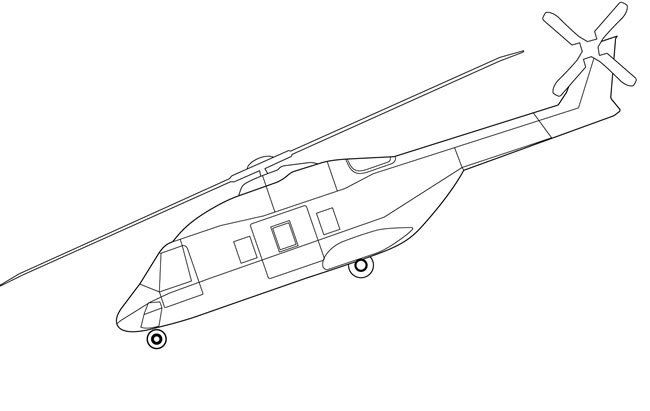 直升機直升機簡筆畫