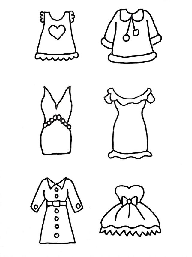 简单衣服画法图片