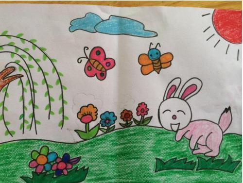 四年级画画春天的画图片
