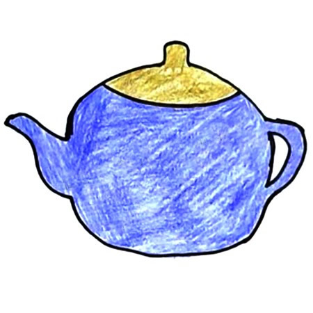 茶壶简笔画图片 彩色图片