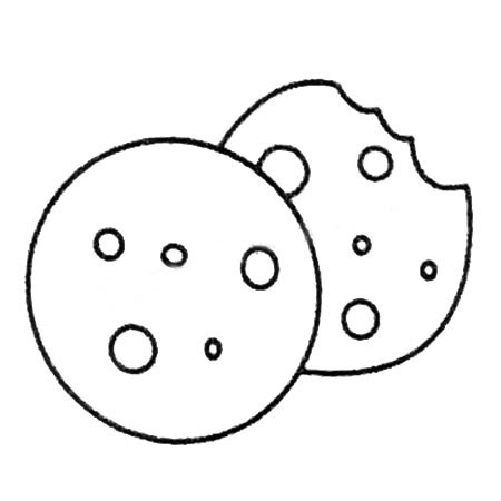 饼干简单的饼干的画法教程简笔画