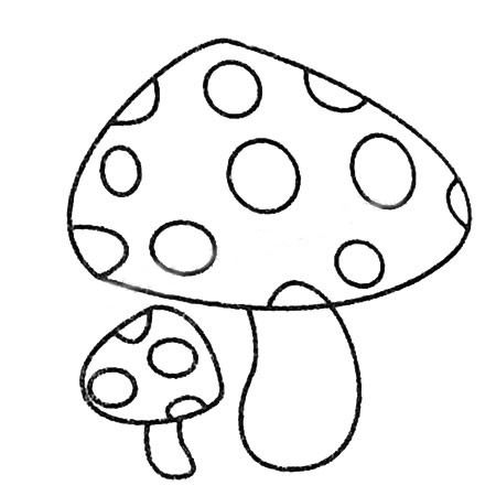 蘑菇的简笔画