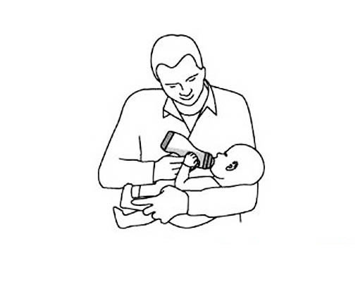 给婴儿喂奶的情景简笔画怎么画步骤教程