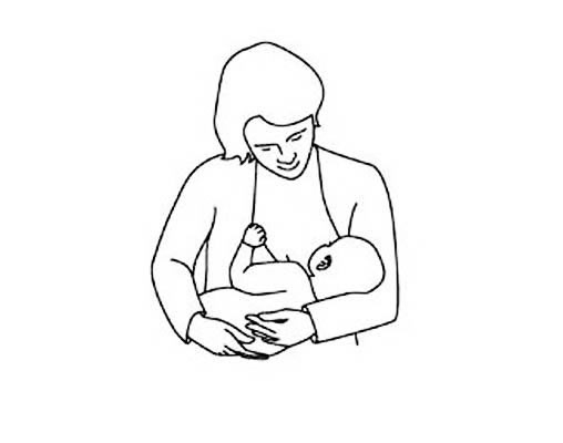 给婴儿喂奶的情景简笔画怎么画步骤教程