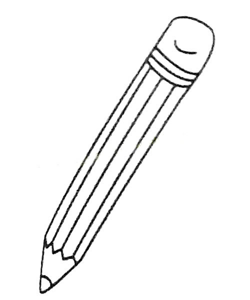 【铅笔】铅笔的画法教程简笔画