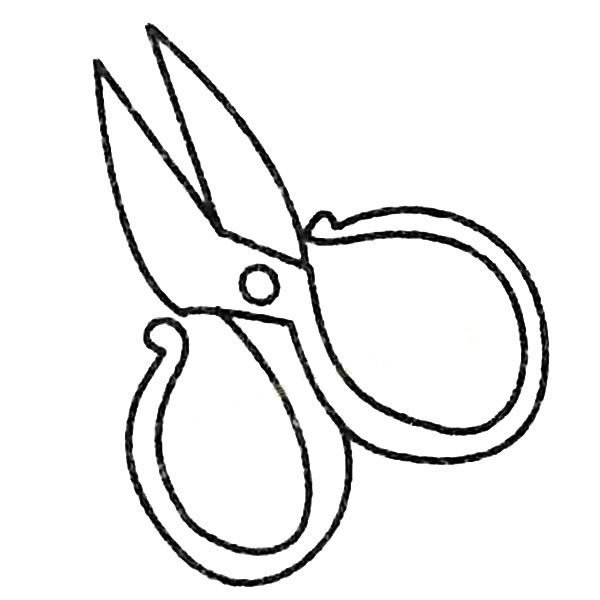 【剪刀】剪刀及画法教程简笔画