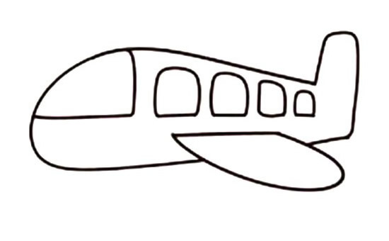 飞机儿童画画法图片