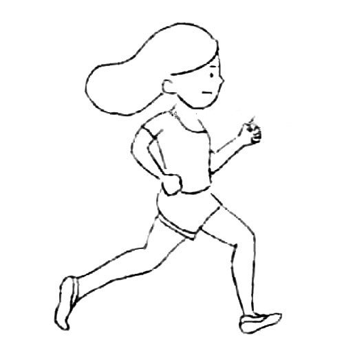 【运动会跑步】跑步运动员图解教程简笔画怎么画步骤教程