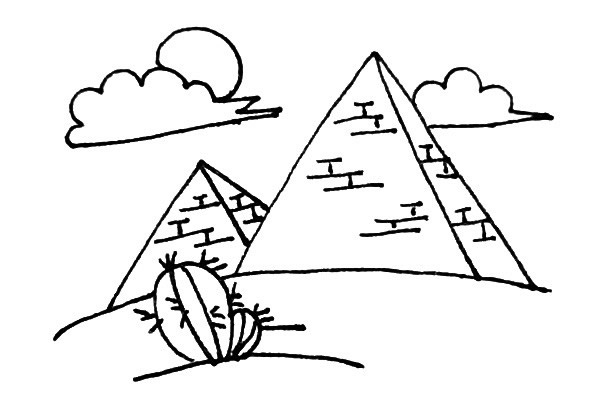 金字塔图文教程简笔画