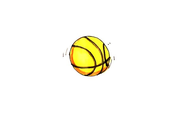 篮球图片简笔画 彩色图片