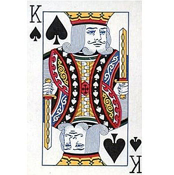 扑克牌黑桃K上为何常有竖琴图案