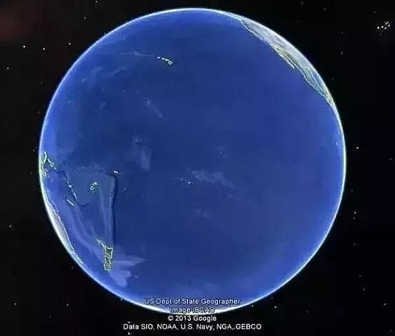 太平洋能占到地球表面积的三分之一