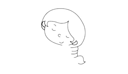 拇指姑娘简单画法 图解教程及简笔画怎么画步骤教程
