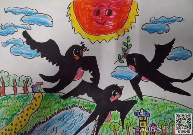 三年级下册春光燕子图图片