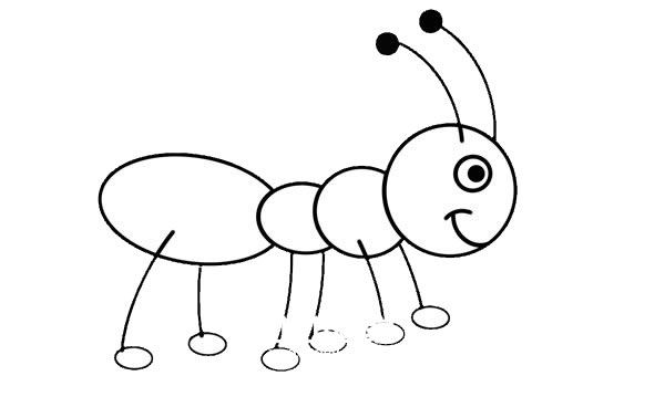 蚂蚁的触角 简笔画图片