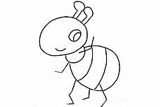 小蚂蚁的画法 蚂蚁简笔画