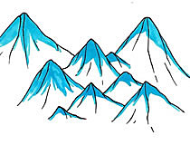 儿童画喜马拉雅山画法教程简笔画