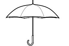 雨伞简单画法 雨伞简笔画