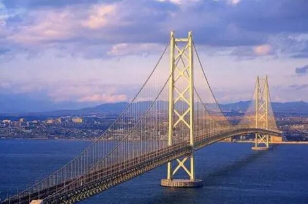 世界主跨最长的十大悬索桥：明石海峡大桥夺得冠军