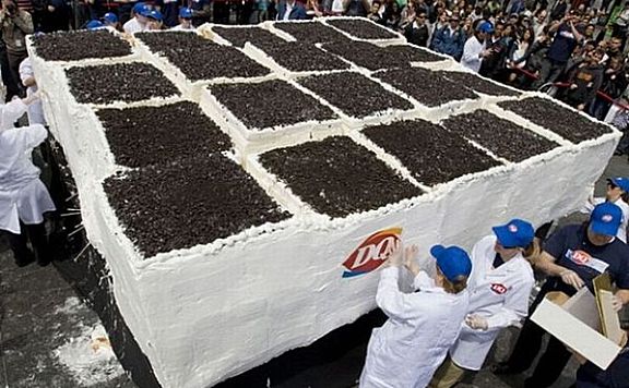 世界上最大的冰淇淋蛋糕