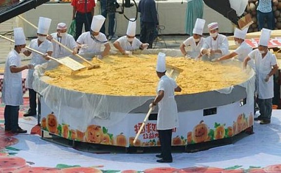 世界上最大的南瓜饼